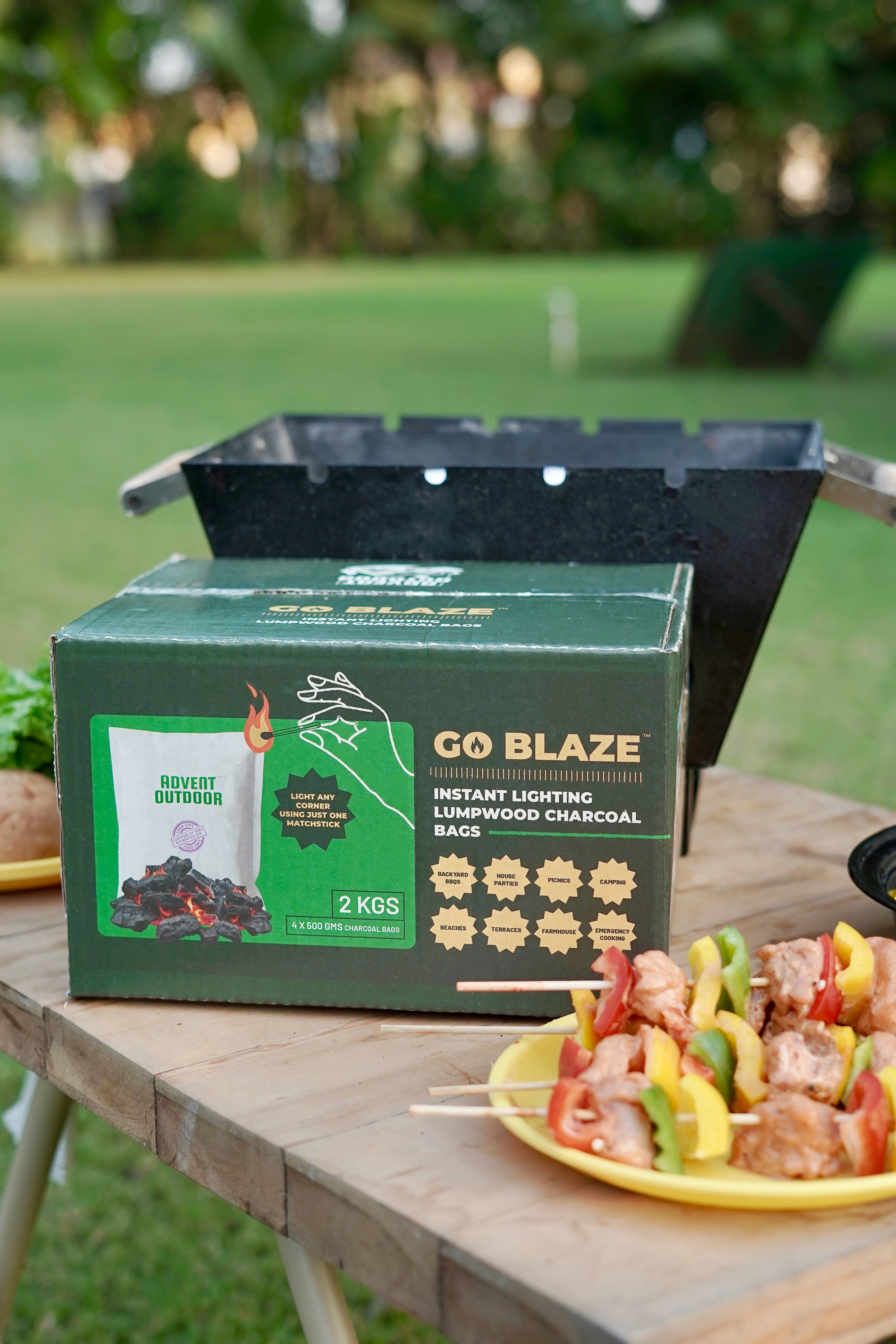 Go Blaze - Instant Lighting Lumpwood Charcoal Bags – Advent