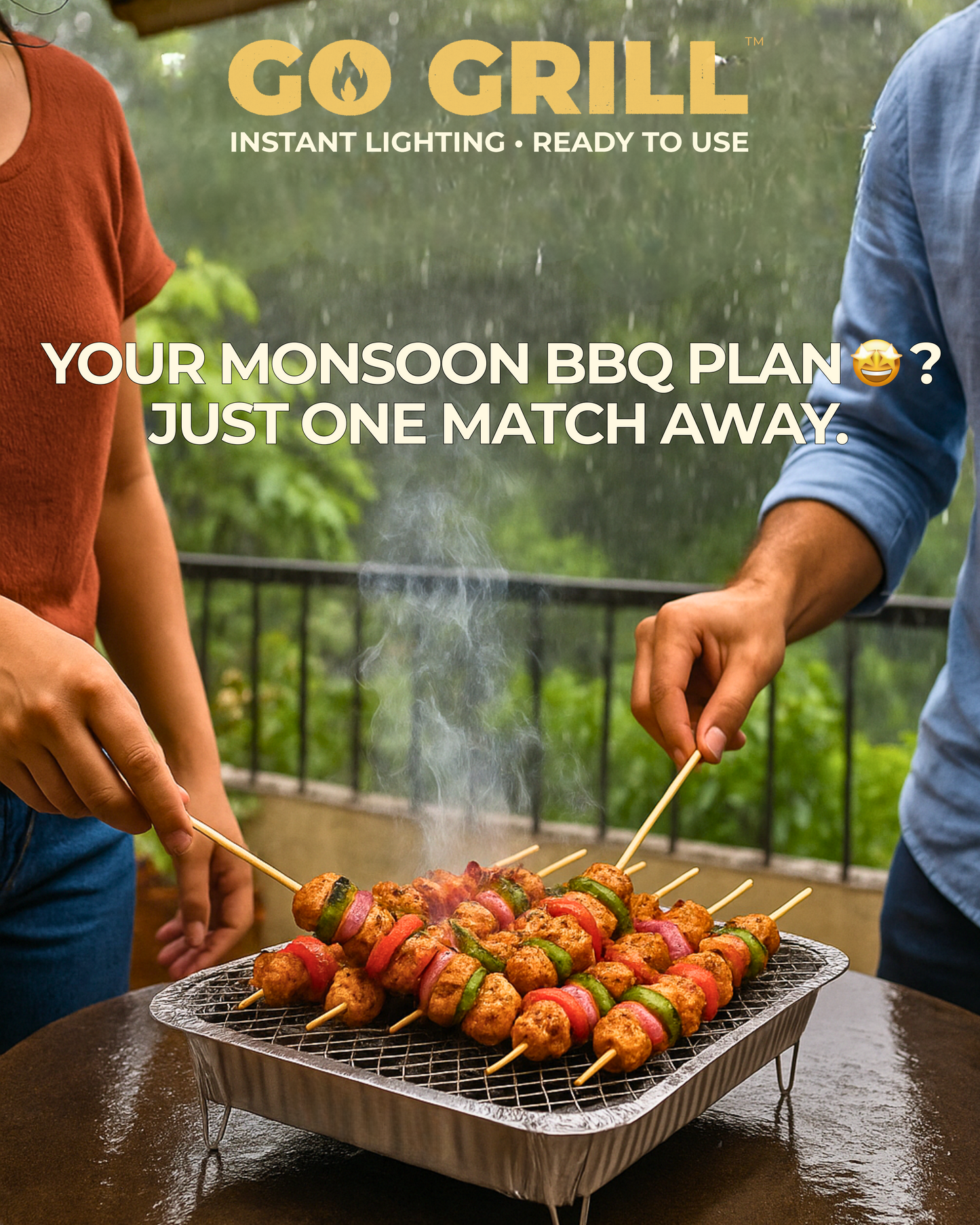 Go Grill - Instant Lighting Disposable Barbeque Grill