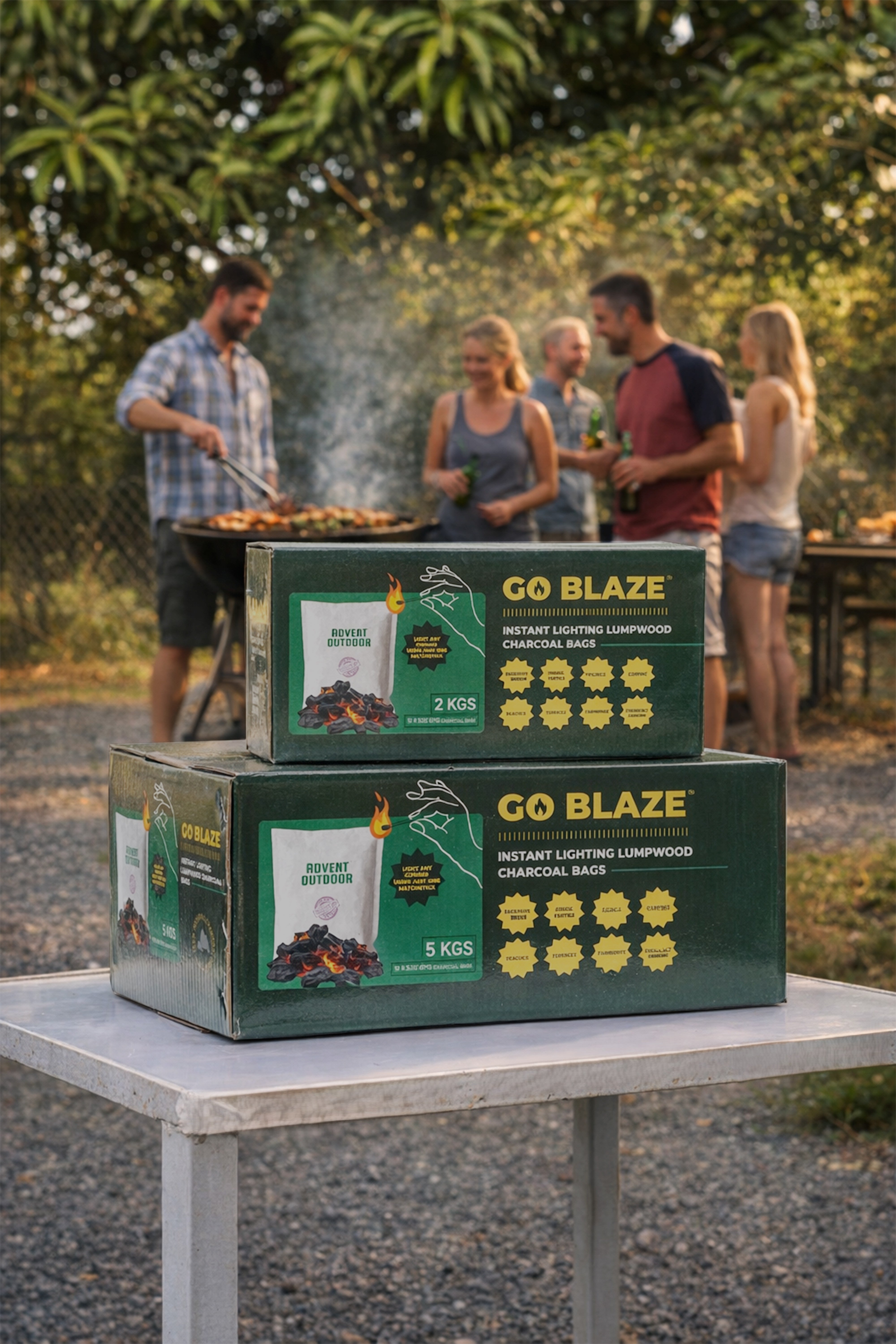 Go Blaze - Instant Lighting Lumpwood Charcoal Bags – Advent