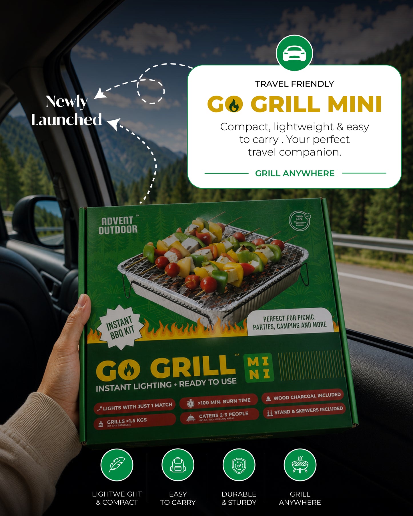 GO GRILL™️- India's First Instant Lighting Barbeque Grill