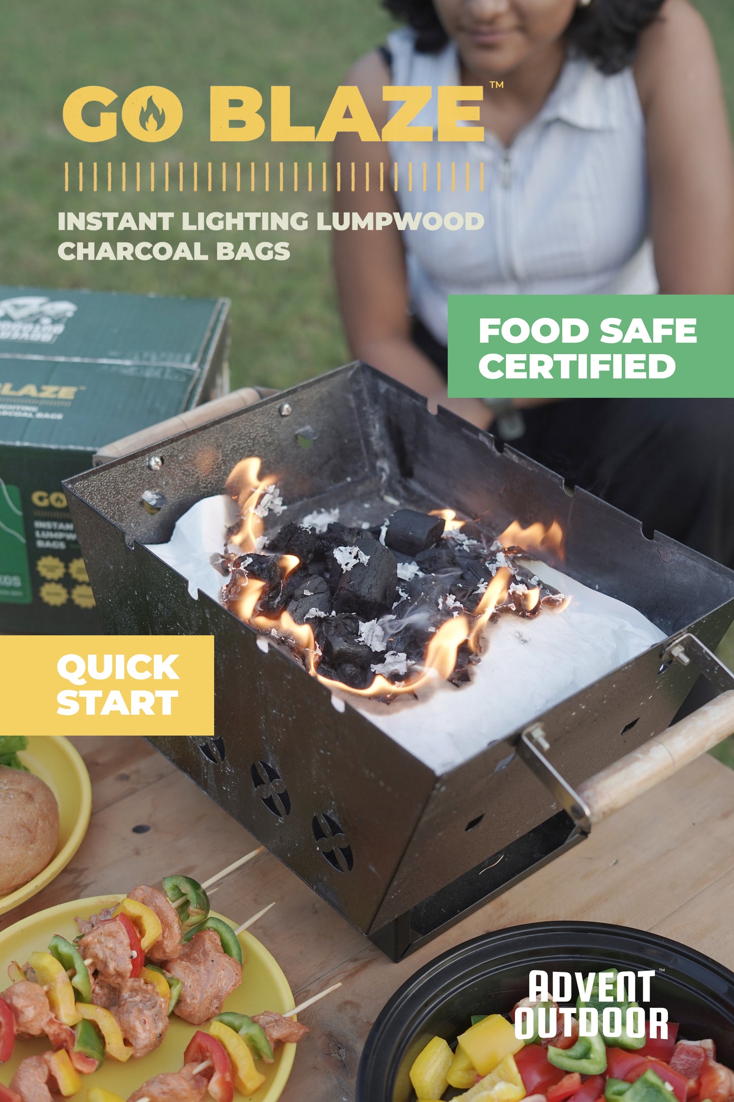 Go Blaze - Instant Lighting Lumpwood Charcoal Bags