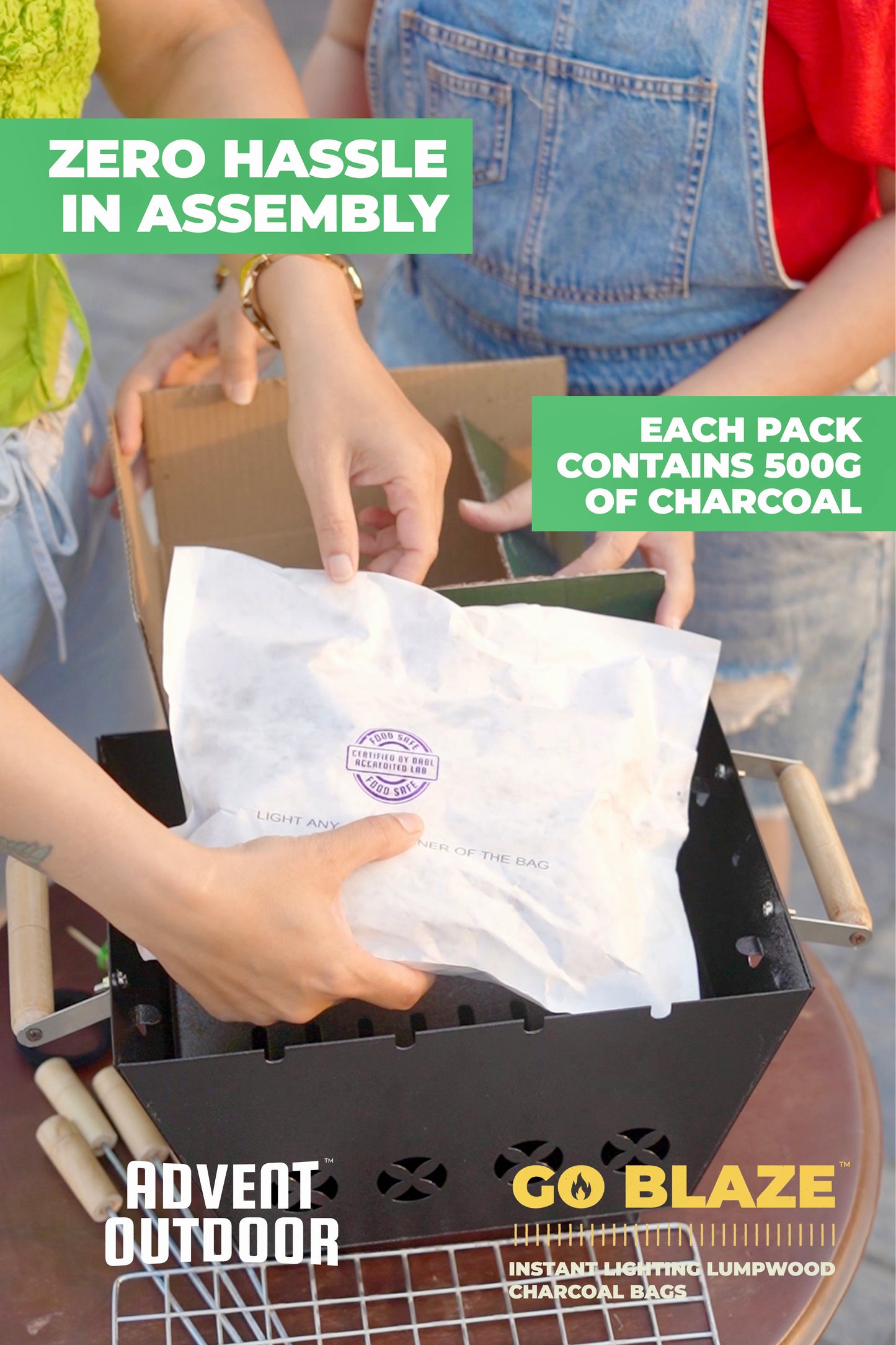 Go Blaze - Instant Lighting Lumpwood Charcoal Bags